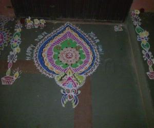 Stencil rangoli