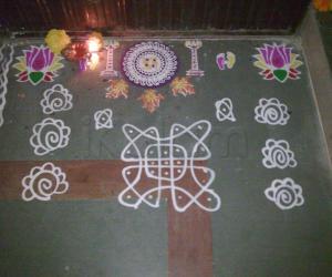 Stencil rangoli