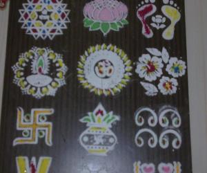 Stencil rangoli