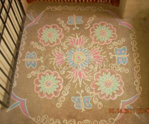 Pongal Freehand Kolam