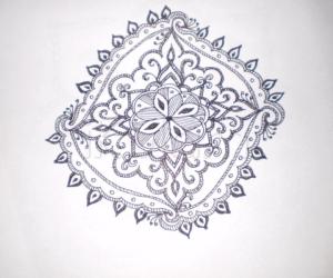 Rangoli: free hand sketch