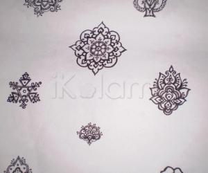 Rangoli: free hand sketch