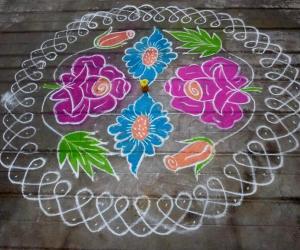 Rose Rangoli