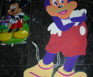 Rangoli: Micky Mouse