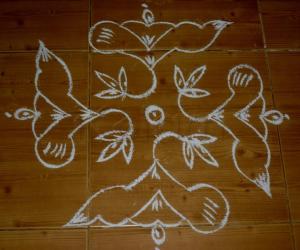 My very first dotted kolam