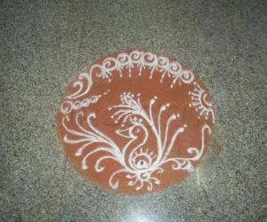 Rangoli-Satyanarayan pooja and Gana Homa