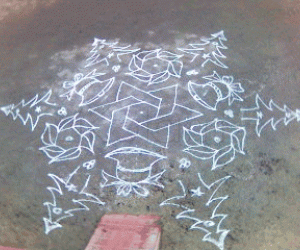 Christmas kolam