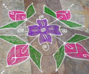 dotted kolam 16