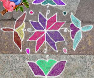 Rangoli: dotted kolam 27