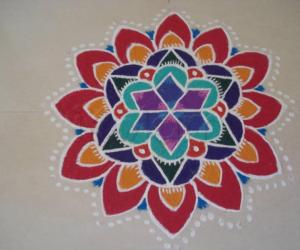 Colour kolam