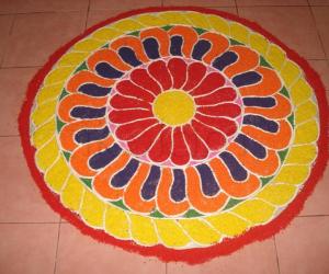 Rice kolam 