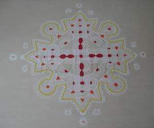 Rangoli: Varalakshmi vratham kolam 