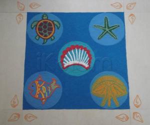 Sea animals Theme Rangoli