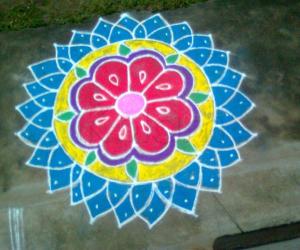 free hand rangoli