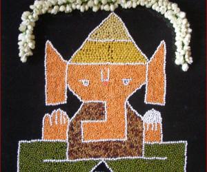 Rangoli: pillaiyar