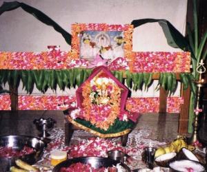 Rangoli: Varalakshmi pooja in my house