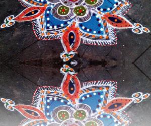 reflection rangoli