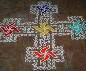 Dotted kolam