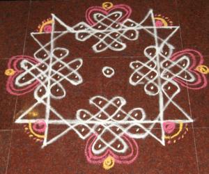 Small chikku kolam 