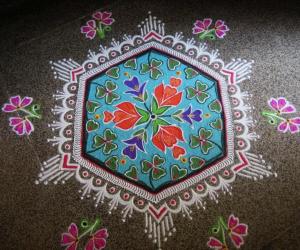 Rangoli: St.Patrick's day Kolam