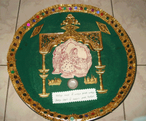 Rangoli: Arthi plate