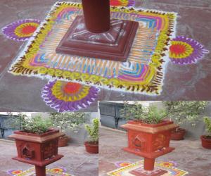 kolam for tulasi maadam