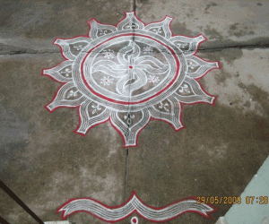 Freehand Kolam - Kolam of the week!