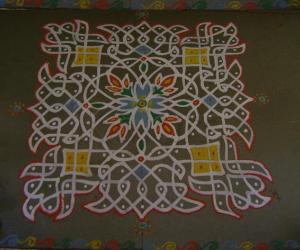 Rangoli: Mahalaya Maakolam