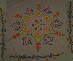 Colorful Podikolam