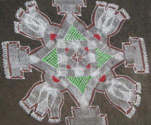 Navaratri day 1 kolam