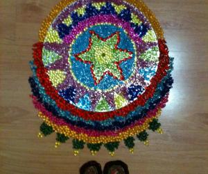 Rangoli: Beads Rangoli