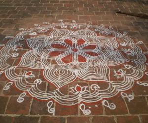 Rangoli: Maakolam - Floral deisgn