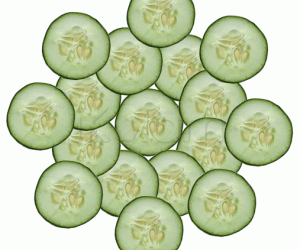 Cool cucumber slices!