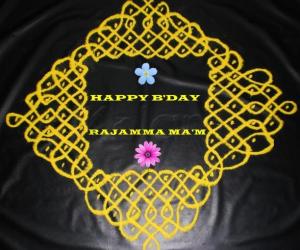 BIRTHDAY WISHES KOLAM