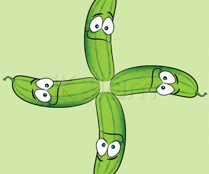 Rangoli: Cool cucumber cartoon