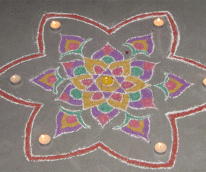 Karthigai Rangoli