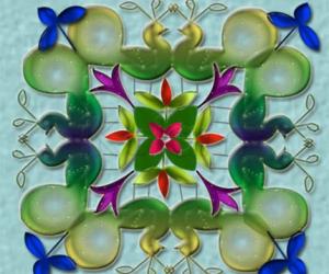 Rangoli: mayil kolam