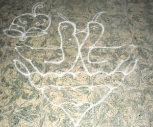 swan kolam