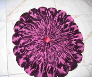 Rangoli: Hand made silk cushion