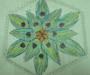 Free hand Rangoli