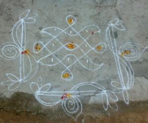 Small rangoli for beginners 