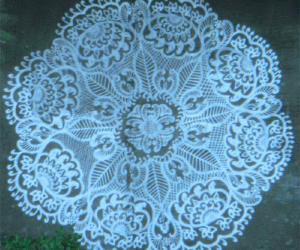 Embroidery & cutwork Kolam