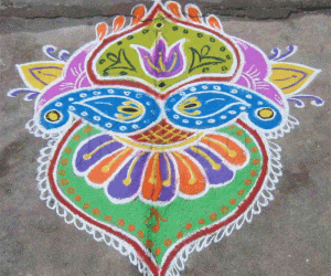 Freehand Rangoli