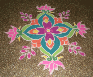 Apartment rangoli