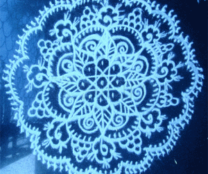 Free hand kolam