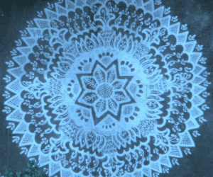 Rangoli: Filet Lace Tablecloth - Rangoli of the week!