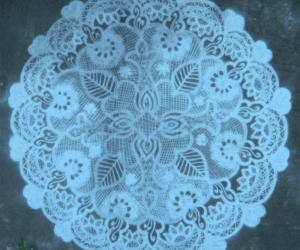 Knitted Lace Table Cloth