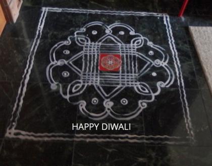 kanya kolam for diwali