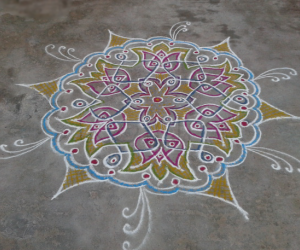 my first chikku kolam