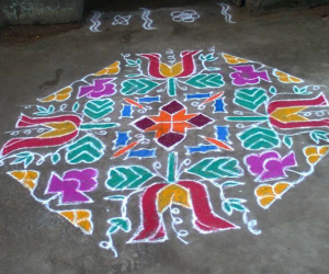 Rangoli: colour kolam